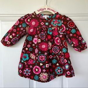 •Le Top• Baby Girls Corduroy Floral Dress - Size 3 Months